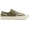 Mit Kunstfell gefütterte Leder-Jacke Jack Purcell „Green White“