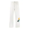Much Love Chino-Hose mit doppelter Falte, asiatische Größen „Egret“