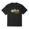 Much Love T-Shirt mit Rundhalsausschnitt, asiatische Größen „Black“