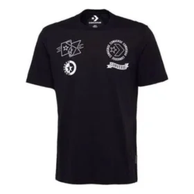 Multi Logo T-Shirt asiatische Größen „Schwarz“