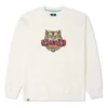 Neujahrsserie TIGER-Muster Rundhals-Sportshirt „Milk White“