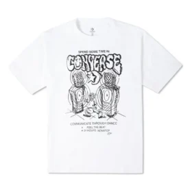 Nonstop Joy Grafik-T-Shirt asiatische Größen „Weiß“