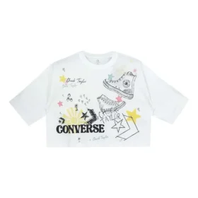 NOTEBOOK DOODLE OS CROP T-Shirt Weiß OPTICAL Weiß