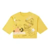 NOTEBOOK DOODLE OS CROP Tee GOLD STRAW Gelb