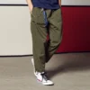 Nylon-Hose mit Taschen – asiatische Größen – „Olivgrün“