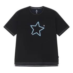 One Star Logo T-Shirt (asiatische Größen) „Black Blue“