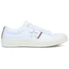 One Star Piping Low Top in Weiß/Emaille-Rot/Egret