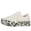 One Star Platform Ox Canvas-Schuhe Weiß/Schwarz/Rosa