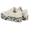 One Star Platform Ox Canvas-Schuhe Weiß/Schwarz/Rosa