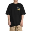 Outdoor-Grafik-T-Shirt, asiatische Größen, „Schwarz“