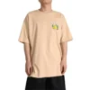 Outdoor-T-Shirt mit Grafik Asia-Größen „Oat Milk“