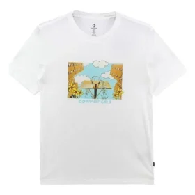 Overgrown Hoops T-Shirt asiatische Größen „Weiß“