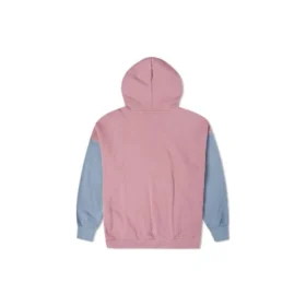 Oversized-Pullover-Hoodie mit Farbblöcken, asiatische Größen „Pink Aura Multi“ Oversized-Pullover-Hoodie mit Farbblöcken, asiatische Größen „Pink Aura Multi“