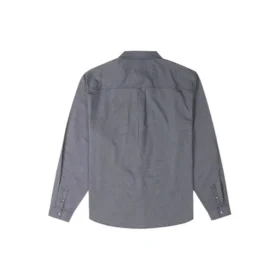 Oxford-Hemd mit Knöpfen, asiatische Größen „Grey Blue“
