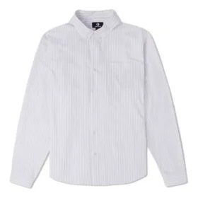 Oxford-Hemd mit Streifen, asiatische Größen, „Vapor Violet“