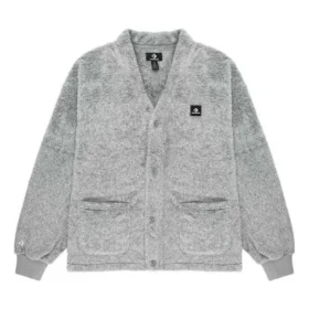 Pile Fur Cardigan asiatische Größen „Grey“