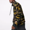 Polar Fleece Archive Camo Funnel Top Sweatshirt Asiatische Größen „Camo Green“