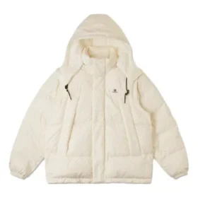 Premium-Daunenjacke in kurzer Länge, asiatische Größen „Egret“