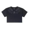 Proud To Be Oversized Cropped T-Shirt asiatische Größen „Schwarz“
