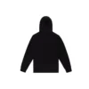 Pullover-Hoodie aus French Terry mit gesticktem Stern-Chevron-Muster, asiatische Größen „Schwarz“