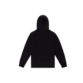 Pullover-Hoodie aus French Terry mit gesticktem Stern-Chevron-Muster, asiatische Größen „Schwarz“