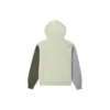 Pullover-Hoodie mit gesticktem Stern-Chevron-Motiv, asiatische Größen „Olive“