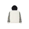 Pullover-Hoodie mit Regenbogen-Leopardenmuster, asiatische Größen, „Off White“