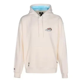 Rainbow Cloud Graphic Hoodie – asiatische Größen „Egret“
