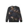 Realtree Printed Sweatshirt mit Rundhalsausschnitt, asiatische Größen „Schwarz“