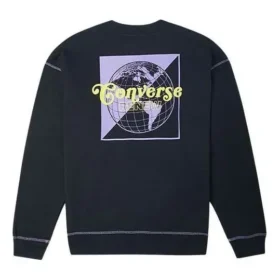 Renew Graphic Crewneck Sweatshirt asiatische Größen „Schwarz“