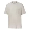 Renew Oversized T-Shirt mit Rundhalsausschnitt und Tasche, asiatische Größen „Beige“
