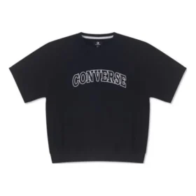 Retro Chuck Crew T-Shirt (asiatische Größen) „Schwarz“