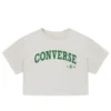 Retro Chuck Cropped T-Shirt asiatische Größen „Egret“