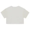 Retro Chuck Cropped T-Shirt asiatische Größen „Egret“