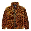 Retro-Leopardenmuster-Jacke im lockeren Schnitt für Paare, asiatische Größen, „Braun“