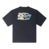 Retro-Segelboot-Grafik-T-Shirt, asiatische Größen, „Schwarz“