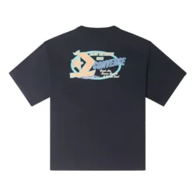 Retro-Segelboot-Grafik-T-Shirt, asiatische Größen, „Schwarz“