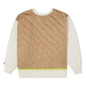 Shapes Stepp-Sweatshirt mit Rundhalsausschnitt, asiatische Größen „Beige“ Shapes Stepp-Sweatshirt mit Rundhalsausschnitt, asiatische Größen „Beige“