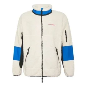 Sherpa-Jacke aus Polarfleece, warm, Colorblock, lässig, Stehkragen