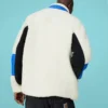 Sherpa-Jacke aus Polarfleece, warm, Colorblock, lässig, Stehkragen