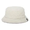 Sherpa Verstellbarer Bucket Hat „Weiß“