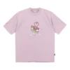 Shoe Tie Heart Logo T-Shirt asiatische Größen „Blush Purple“