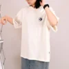 Skateboard-Logo-T-Shirt asiatische Größen „Weiß“