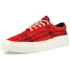 Skid Grip Low „Twisted Plaid – Haute Red“