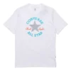 Slogan-Logo-T-Shirt mit kurzen Ärmeln für Herren, Weiß