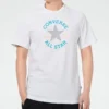 Slogan-Logo-T-Shirt mit kurzen Ärmeln für Herren, Weiß
