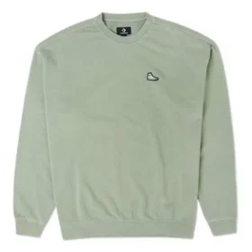 Sneakers Patch Sweatshirt mit lockerer Passform, asiatische Größen „Summit Sage“ Sneakers Patch Sweatshirt mit lockerer Passform, asiatische Größen „Summit Sage“