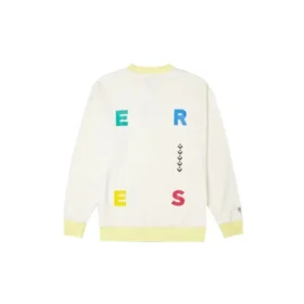 Sportliches Sweatshirt mit Rundhalsausschnitt und kontrastierendem Buchstabenprint, asiatische Größen, „Weiß“ Sportliches Sweatshirt mit Rundhalsausschnitt und kontrastierendem Buchstabenprint, asiatische Größen, „Weiß“