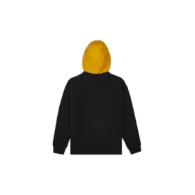 Sportpullover mit Kapuze und Logo-Schriftzug für Herren, schwarz Sportpullover mit Kapuze und Logo-Schriftzug für Herren, schwarz