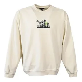 Spring Up Graphic Crew Sweatshirt (asiatische Größen) „Egret“ Spring Up Graphic Crew Sweatshirt (asiatische Größen) „Egret“